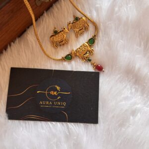 Divine prosperity charm necklace (Kamadenu) AU16017